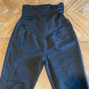Seraphine Over Bump Black Skinny Maternity Jeans